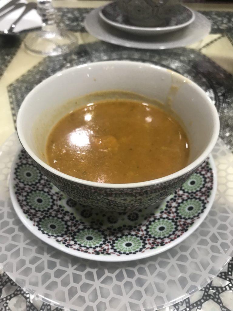 Marrakech - Sopa garbanzos y fideos
