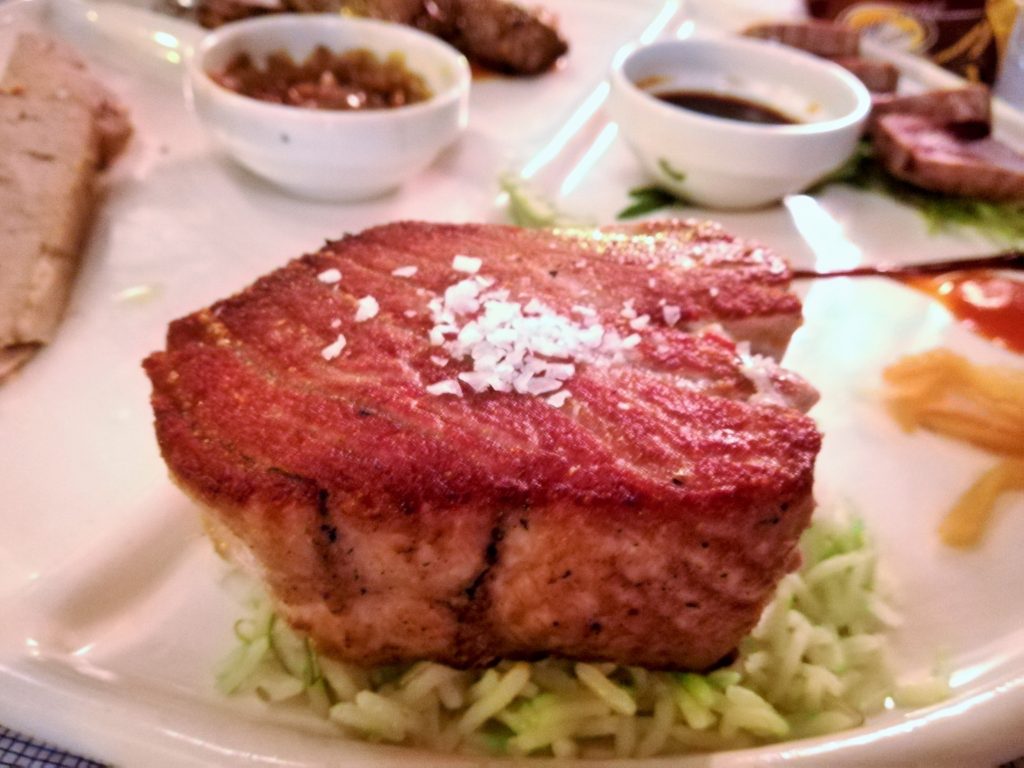 Lomo de atún rojo a la plancha