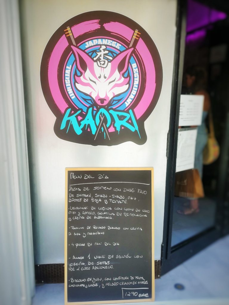 Kaori menú del día